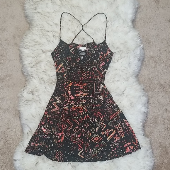 silence + noise Dresses & Skirts - Black Print Dress